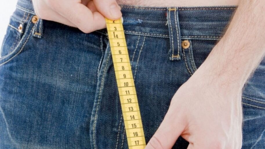 measuring the size of the penis after enlargement